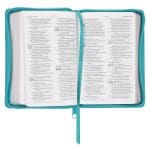 ESV Teal Faux Leather Compact Bible with Zip - Image 13