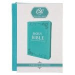 ESV Teal Faux Leather Compact Bible with Zip - Image 14