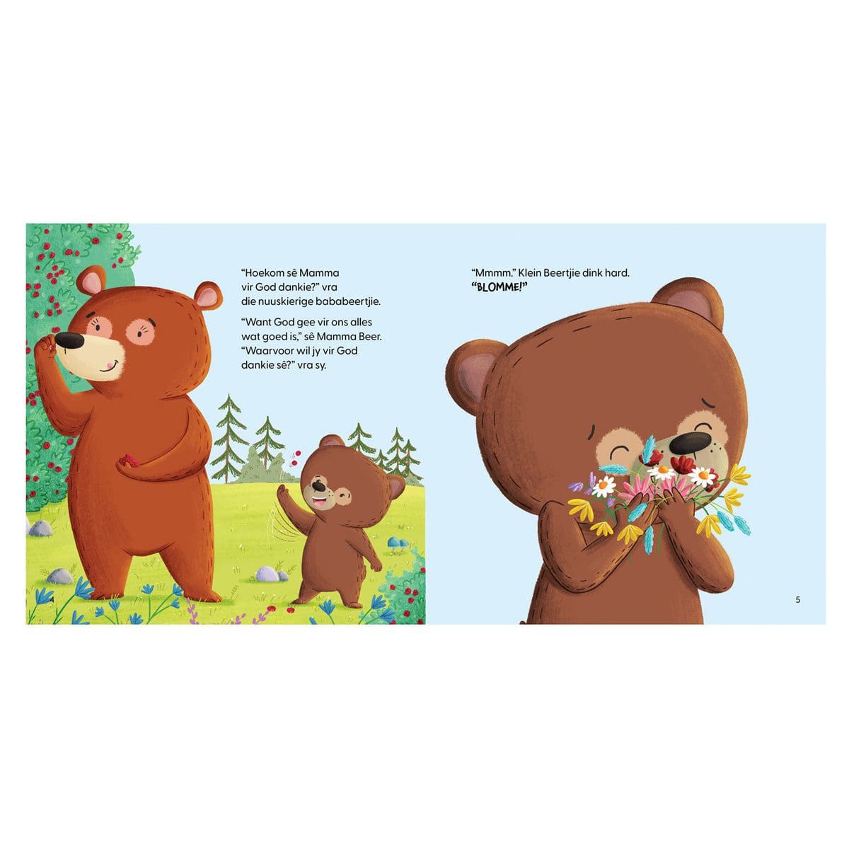 9780638008975_feature1 Klein Beertjie Sê vir God Dankie (Sagteband) - Image 6