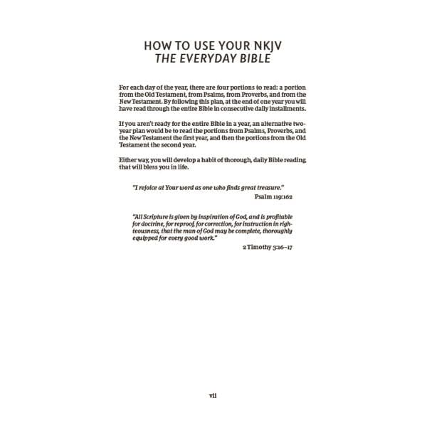NKJV Everyday Bible Red Letter Brown Comfort Print (Imitation Leather) - Image 2