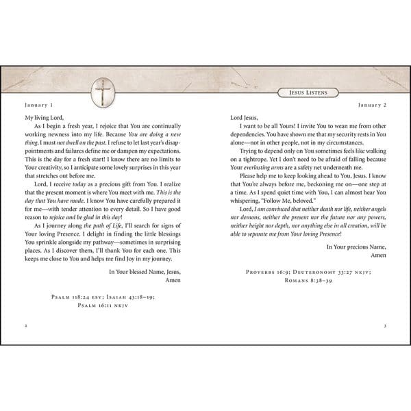 Jesus Listens: Daily Devotional Prayers Of Peace, Joy, And Hope (Hardcover) - Image 4