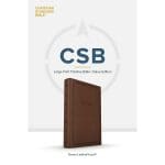 CSB Brown Imitation Leather Thinline Value Edition Bible Large Print - Image 2