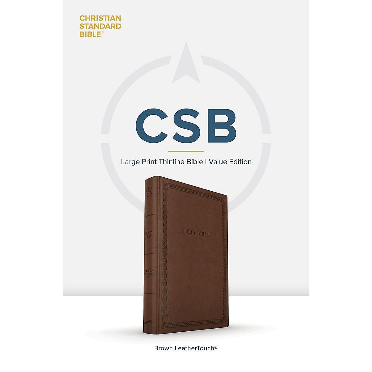 9781430082712_feature1 CSB Brown Imitation Leather Thinline Value Edition Bible Large Print - Image 2