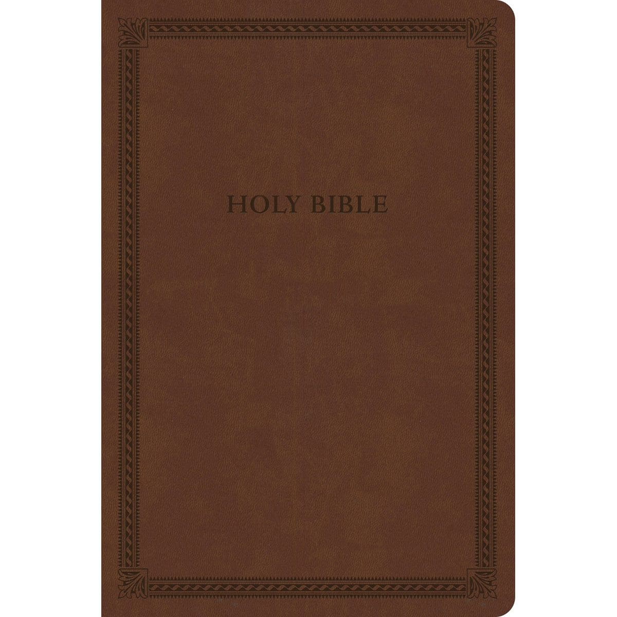 9781430082712_front CSB Brown Imitation Leather Thinline Value Edition Bible Large Print - Image 1