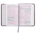 KJV Purple Faux Leather Compact Bible Large Print Red Letter - Image 13