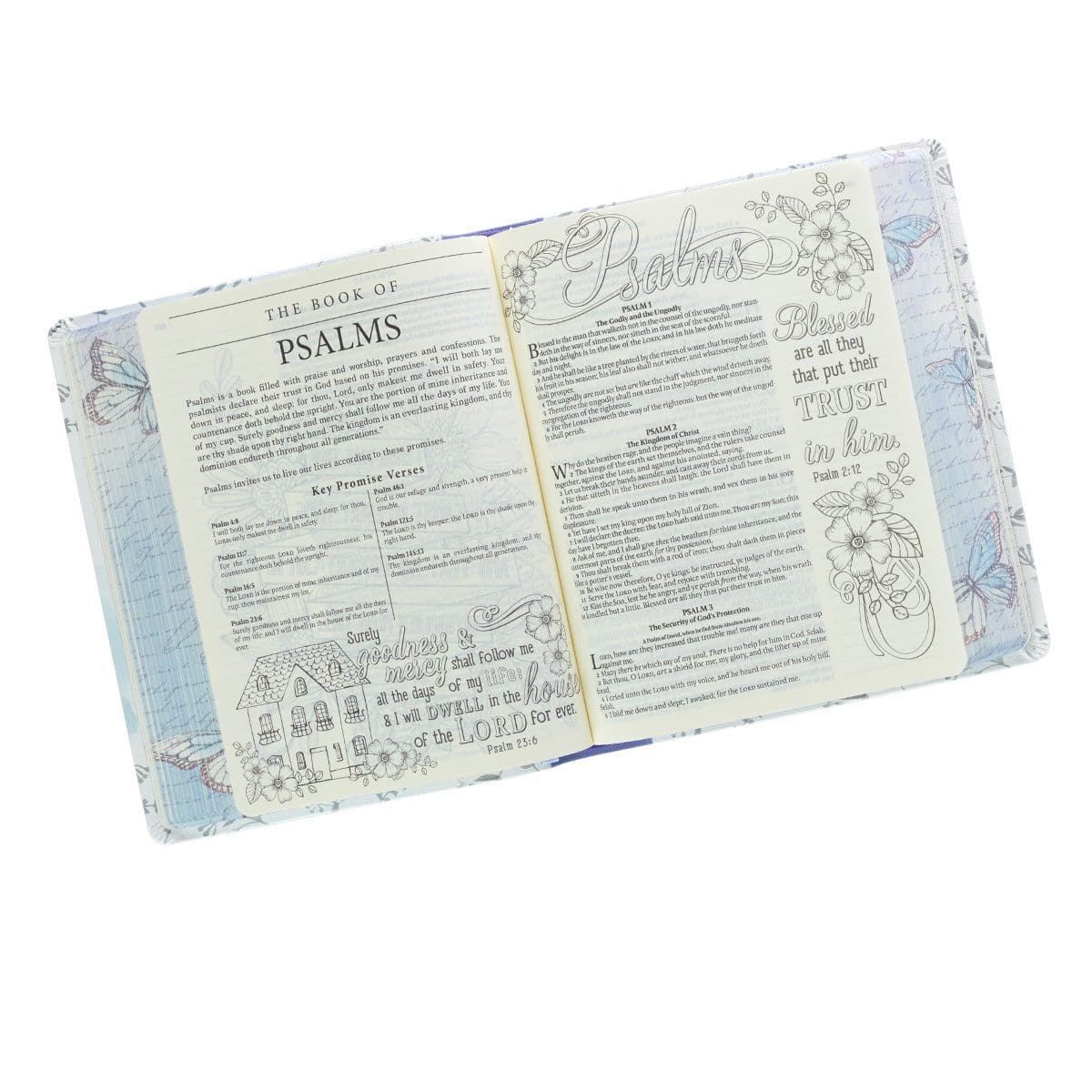 9781432125165_feature4 KJV Butterflies Flexcover Faux Leather My Promise Bible - Image 13