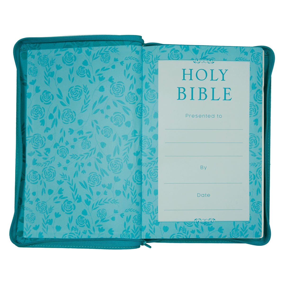 9781432128142_feature3 ESV Turquoise Faux Leather Standard Bible Thumb Indexed With Zip - Image 12