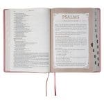 NLT Pink Faux Leather Thumb Indexed Spiritual Growth Bible - Image 6