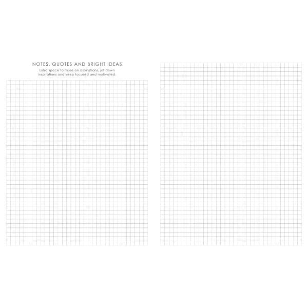 Baxter Undated Planner A4 Grey (Durable Synthetic Fibre Flexcover) - Image 9