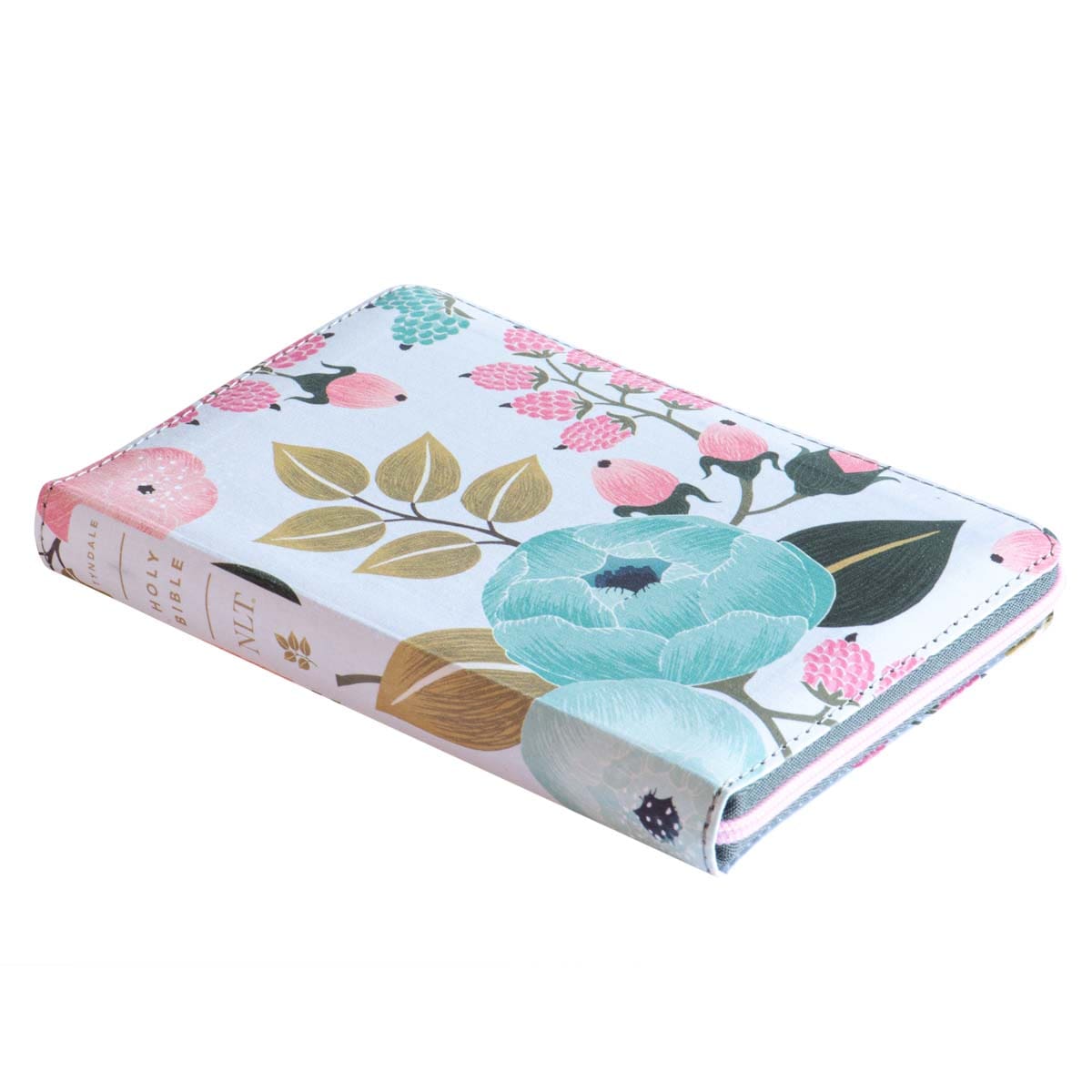 9781496455505_feature1 NLT Filament Compact Zipper Bible, Red Letter, Cloth, With Zipper, Floral Garden (Paperback) - Image 7