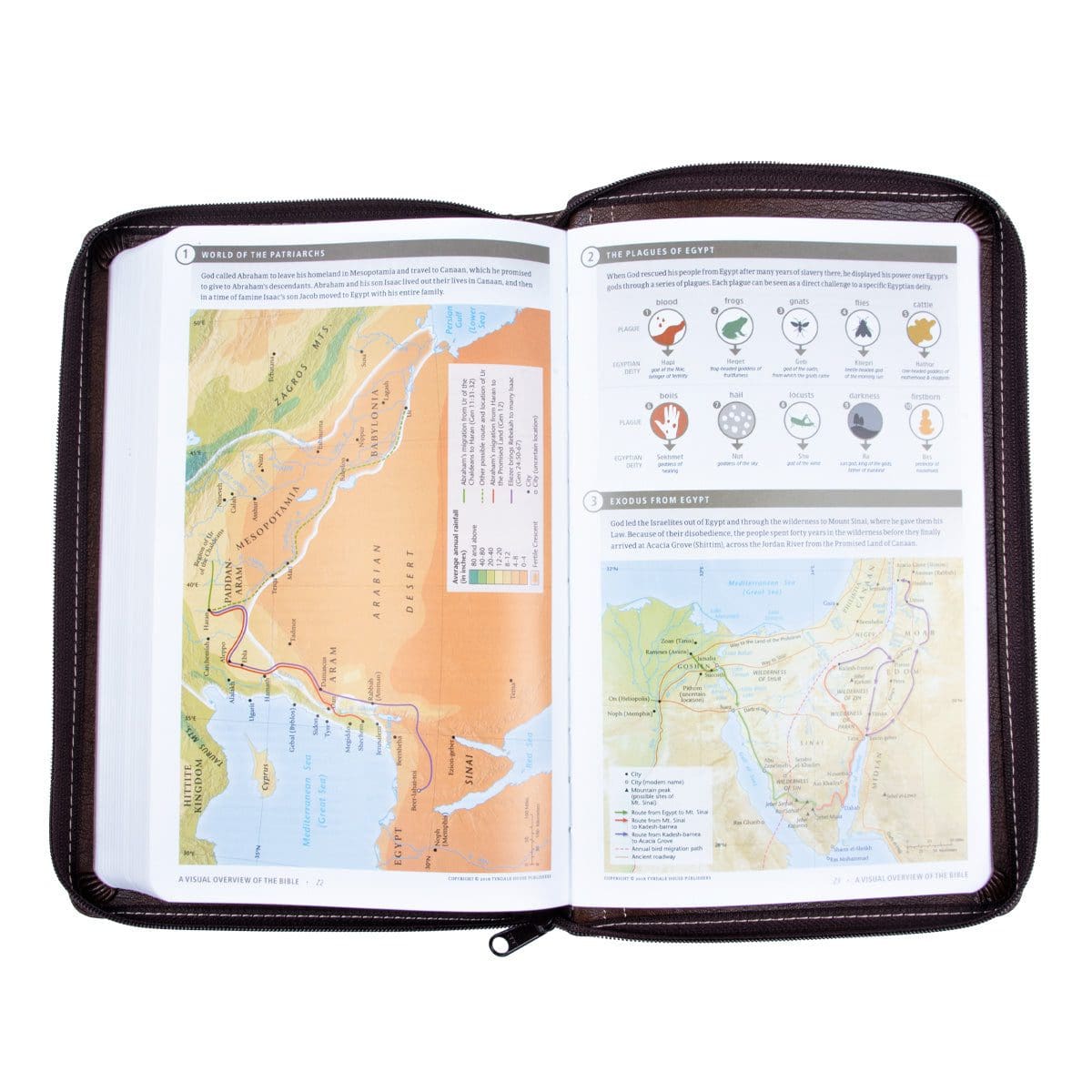 9781496466181_feature4 NLT Filament Thinline Reference Bible, Rustic Brown With Zip (Imitation Leather) - Image 6