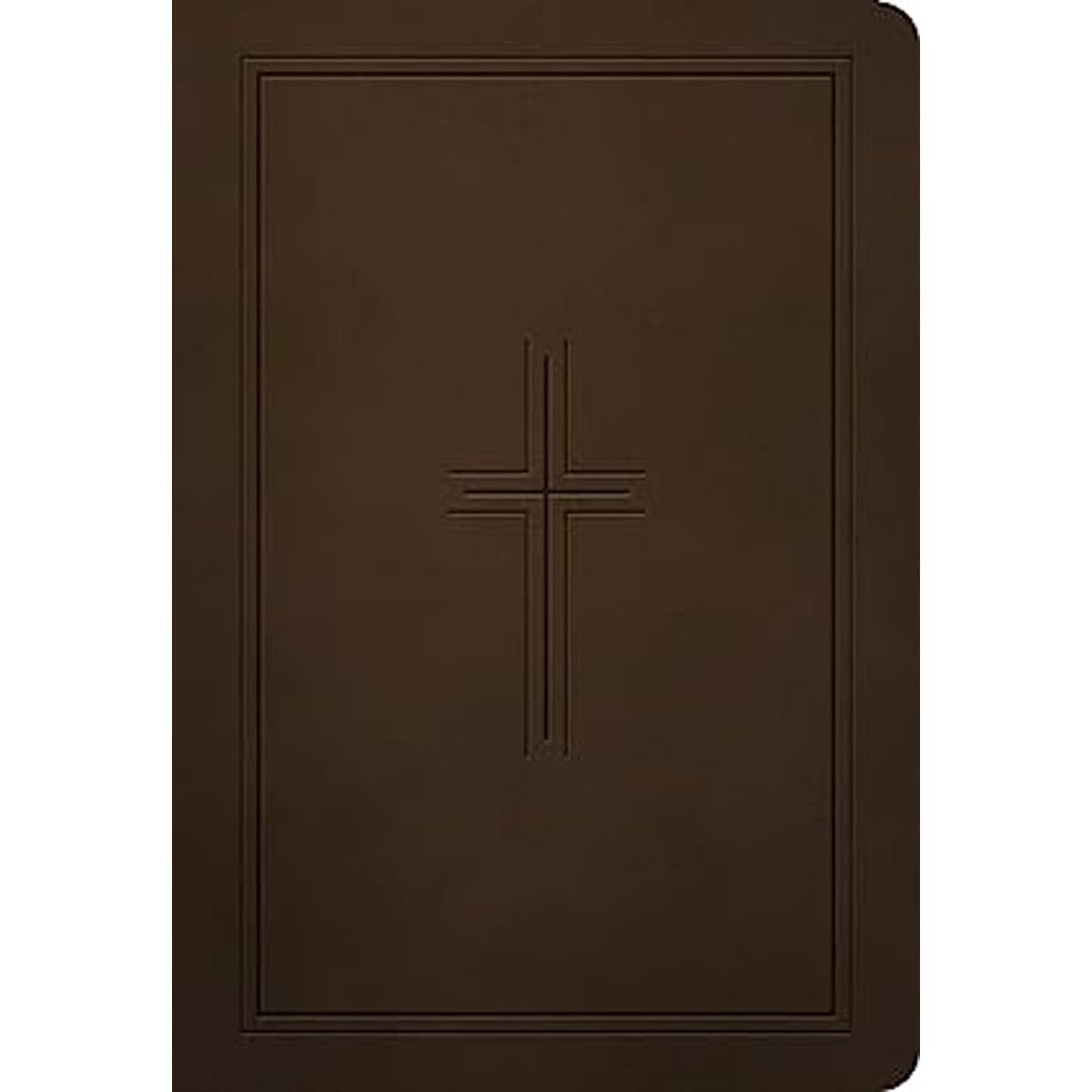 9781496479303_front NLT Dark Brown Framed Cross Imitation Leather Premium Value Filament Compact Bible - Image 2