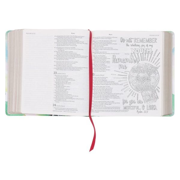 NLT Joyful Colors Faux Leather Inspire Prayer Filament-Enabled Bible - Image 8
