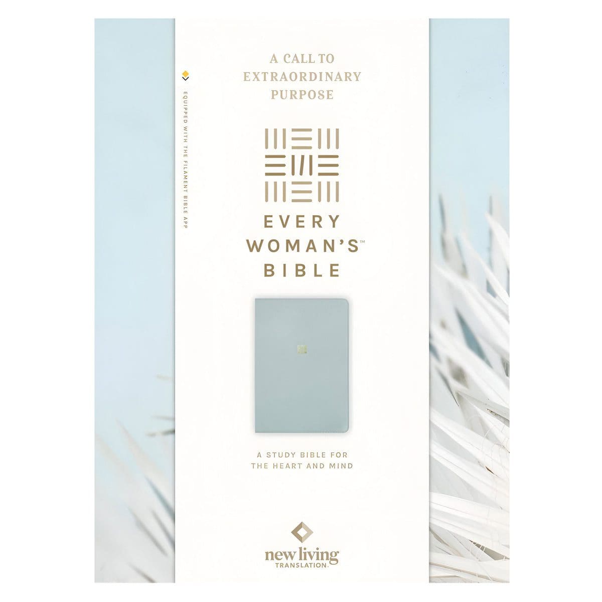 9781496484383_front NLT Sky Blue Imitation Leather Filament Enabled Every Woman’s Bible - Image 3