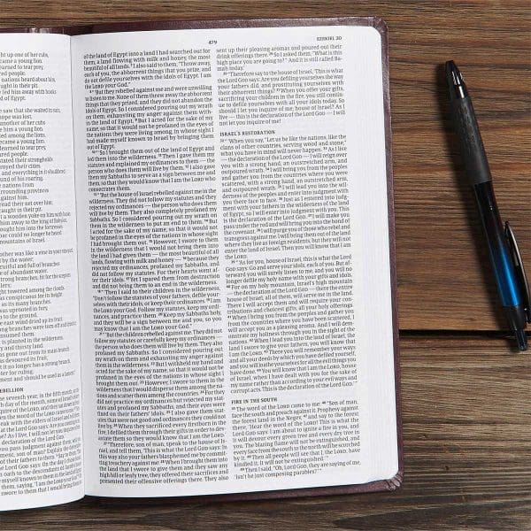 CSB Burgundy Imitation Leather Gift & Award Bible - Image 6