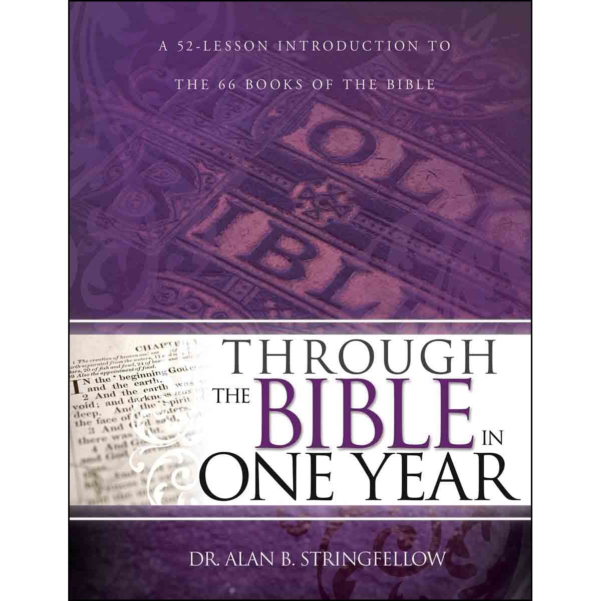 9781629110547_front Through The Bible In One Year: A 52 Lesson Introduction To The 66 Books Of The Bible (Paperback) - Image 2