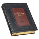 NLT Dark Olive And Brown Faux Leather Flexcover The Family Heritage Bible - Image 6