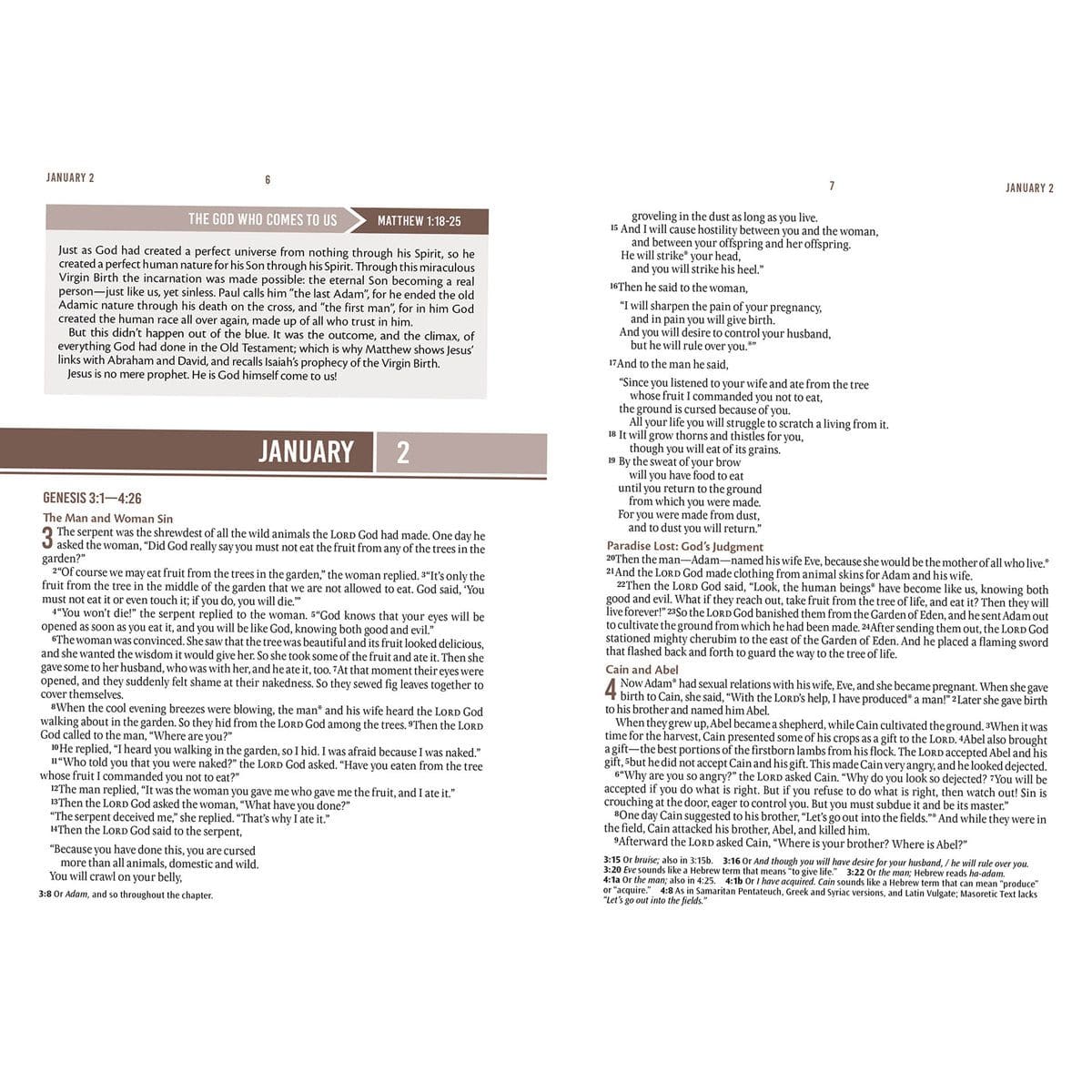 9781639524204_feature2 NLT Landscape Hardcover Everyday Devotional Bible for Men - Image 7