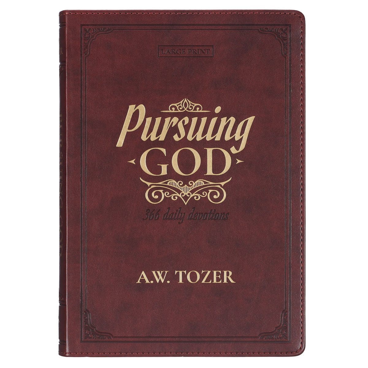 9781639524259_front Pursuing God: 366 Daily Devotions (Faux Leather) - Image 1
