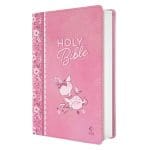 NLT Pink Deer Flexcover Faux Leather Baby Bible for Girls - Image 6