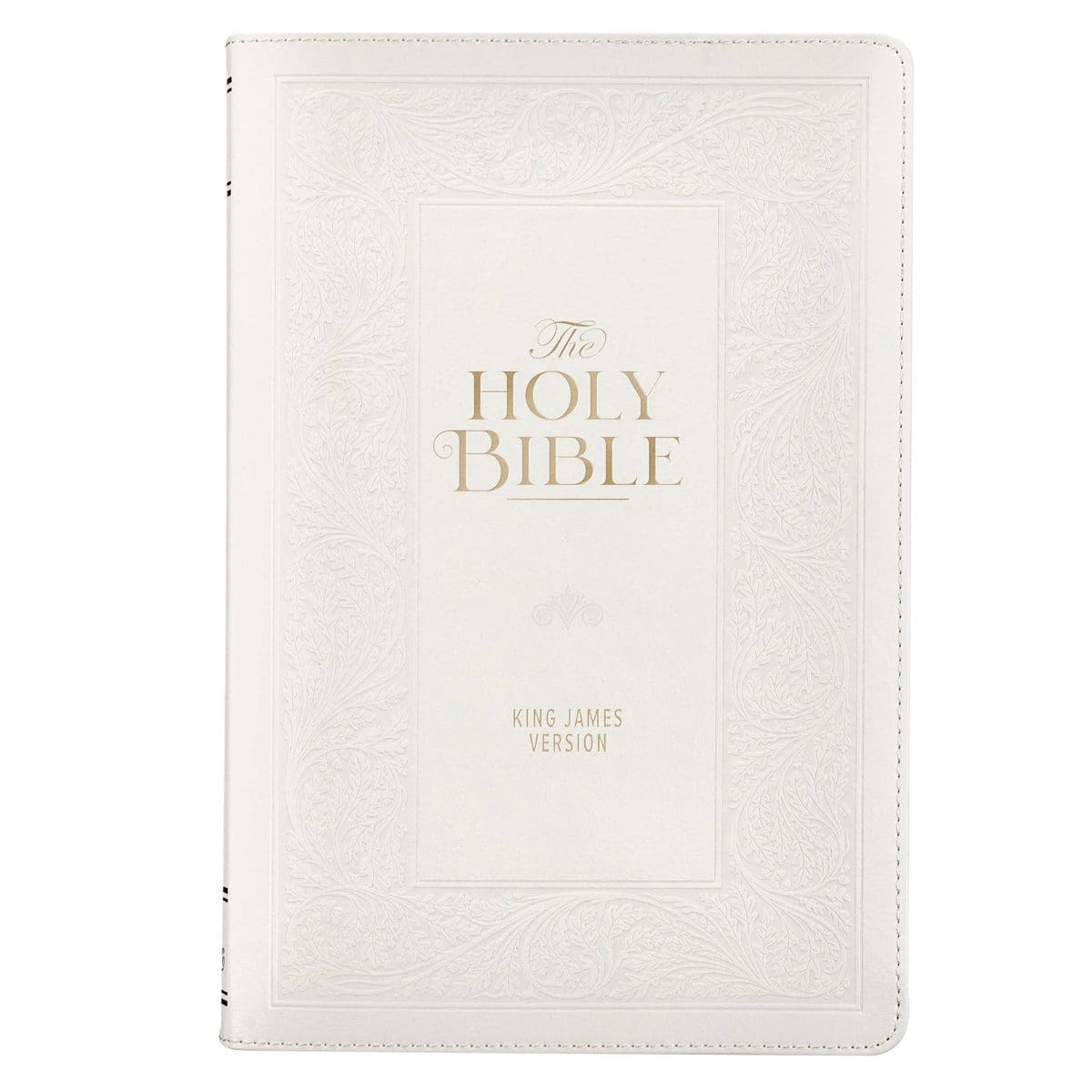 9781639526772_front KJV White Faux Leather Standard Bible Giant Print - Image 2