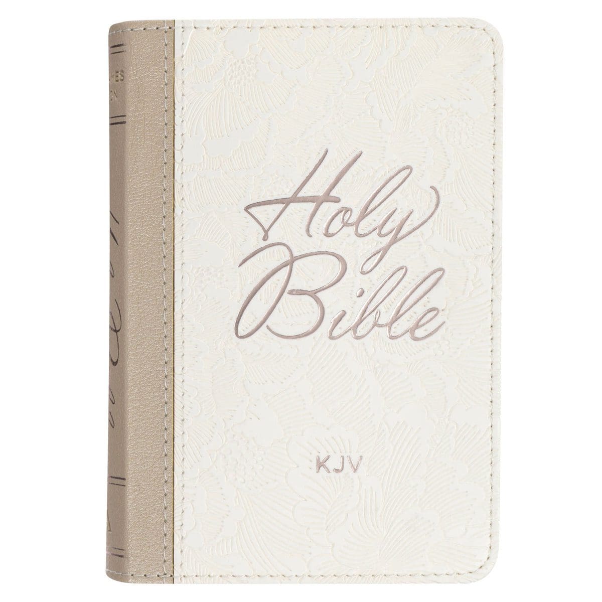 9781639526833_front KJV White Faux Leather Mini Pocket Bible - Image 2