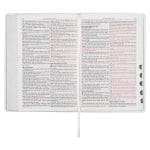 KJV White Faux Leather Thinline Large Print Bible With Thumb Indexing - Image 6