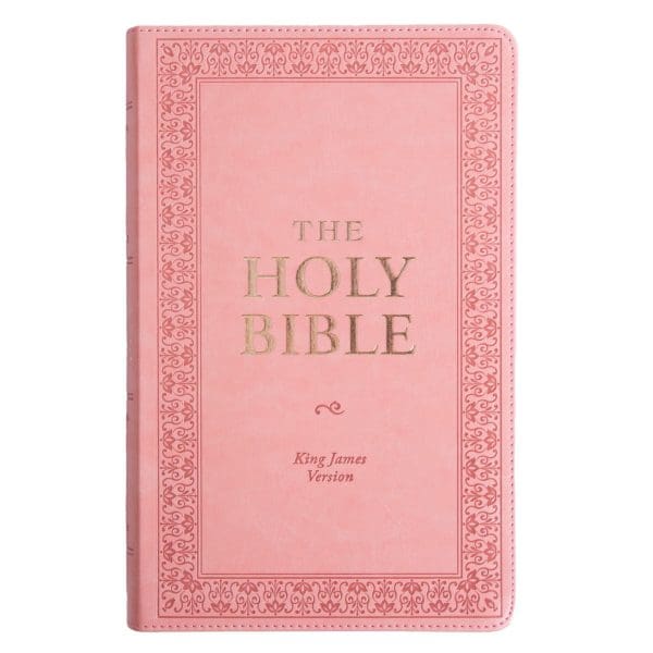 KJV Pink Faux Leather Bible Giant Print - Image 8