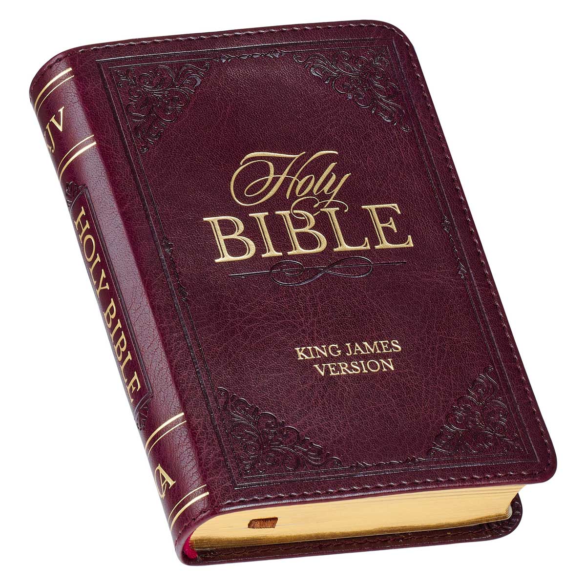 9781642729184_feature1 KJV Burgundy Faux Leather Mini Pocket Bible - Image 6