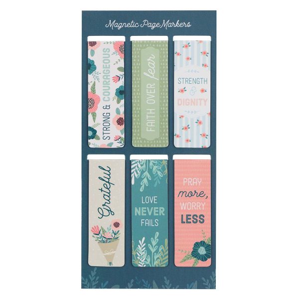 Floral Garden Magnetic Bookmarks Set Of 6 - Image 7