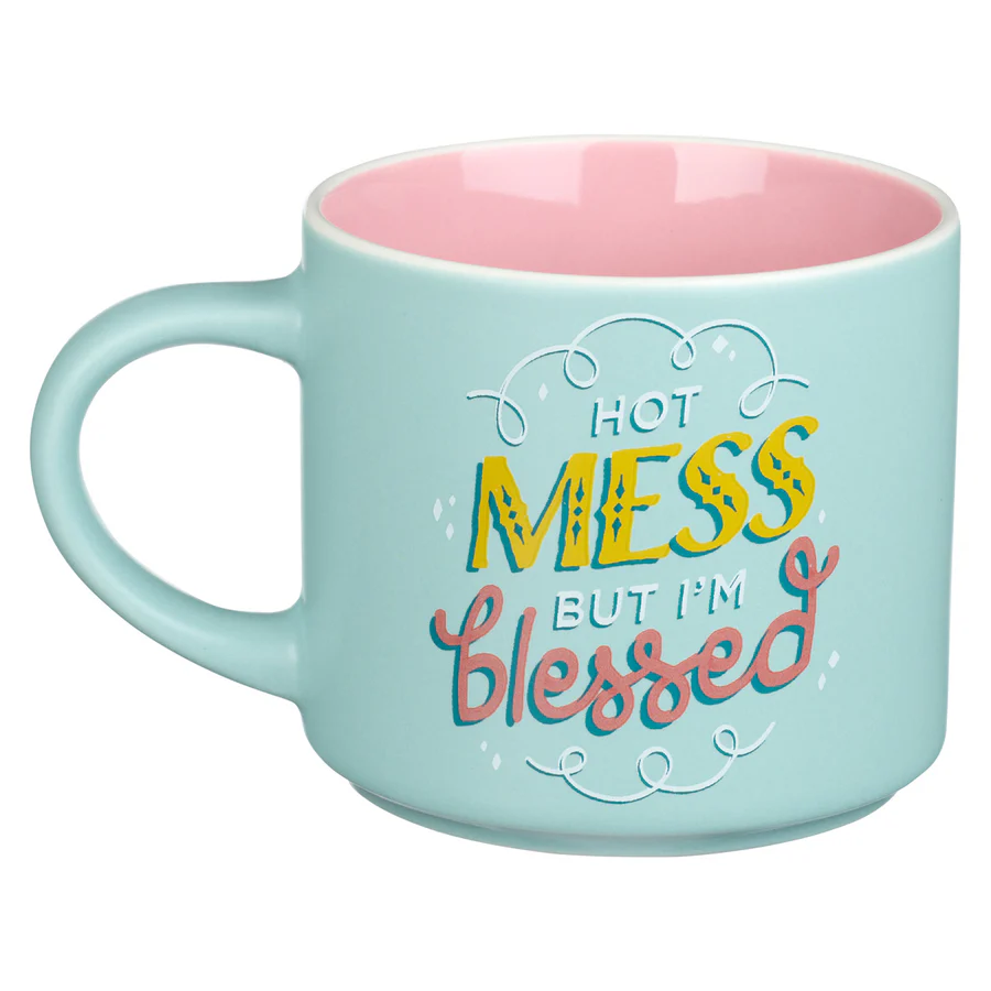 1220000138179_back Hot Mess But I'm Blessed Ceramic Mug - Image 4