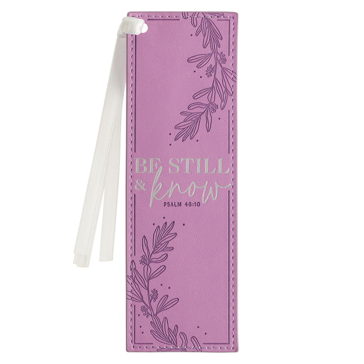 1220000139848_front Be Still Watercolor Psalms 46:10 (Faux Leather Pagemarker) - Image 5