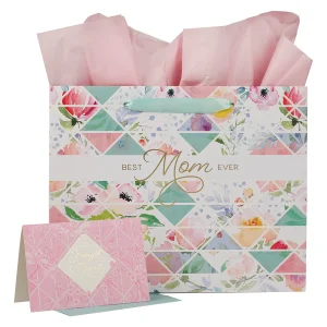 Best Mom Ever Large Gift Bag With Card