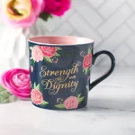 Strength And Dignity Ceramic Mug - Proverbs 31:25 - Image 2