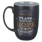 Plans To Give You Hope And A Future Black And Grey Ceramic Mug - Jer 29:11 - Image 9