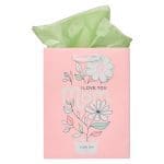 I Love You Mom Medium Gift Bag with Gift Tag - Image 7