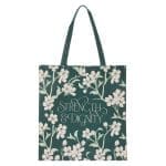 Strength and Dignity Green Non-Woven Tote Bag - Image 3