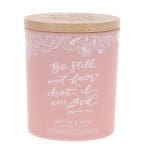 Be Still and Know That I Am God Vetiver and Moss Scented Candle with Bamboo Lid - Image 5