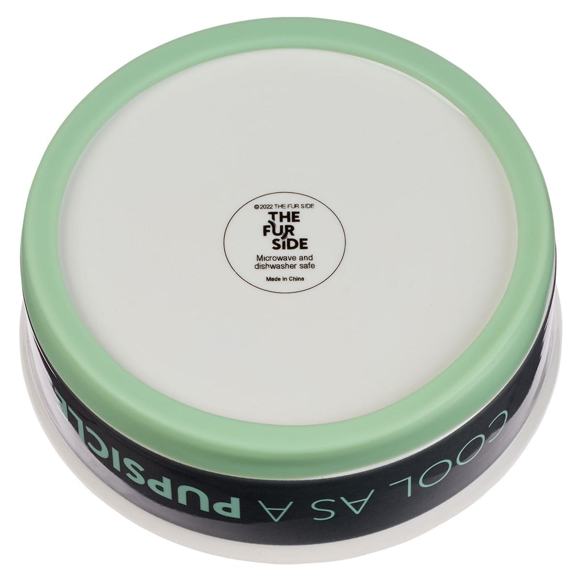 1220000370425_back Cool As A Pupsicle Grey Small Ceramic Pet Bowl - Image 8