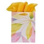 Life is Beautiful Citrus Leaves Medium Gift Bag with Gift Tag - Image 12