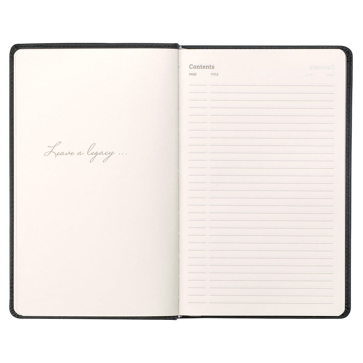 1230000122009_feature2 Leatherpress Tuxedo Black Large Genuine African Leather Journal - Image 16