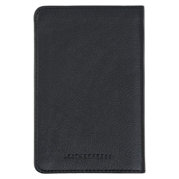 Leatherpress Tuxedo Black Genuine African Leather Pocket Journal - Image 14