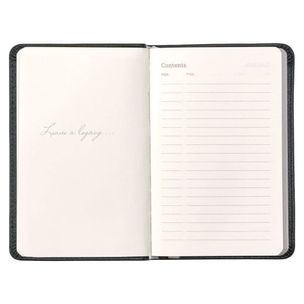 Leatherpress Tuxedo Black Genuine African Leather Pocket Journal - Image 16