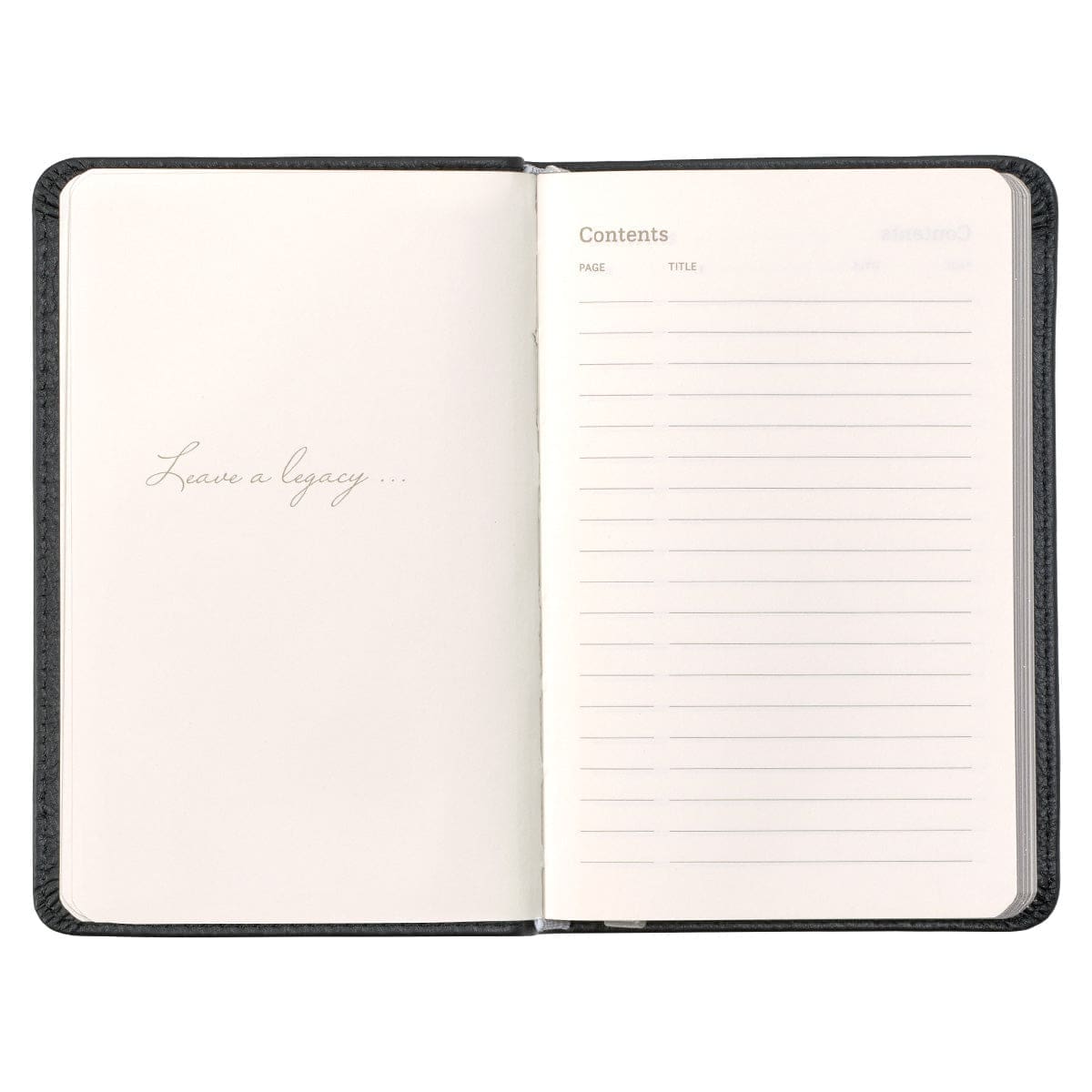 1230000122078_feature2 Leatherpress Tuxedo Black Genuine African Leather Pocket Journal - Image 16
