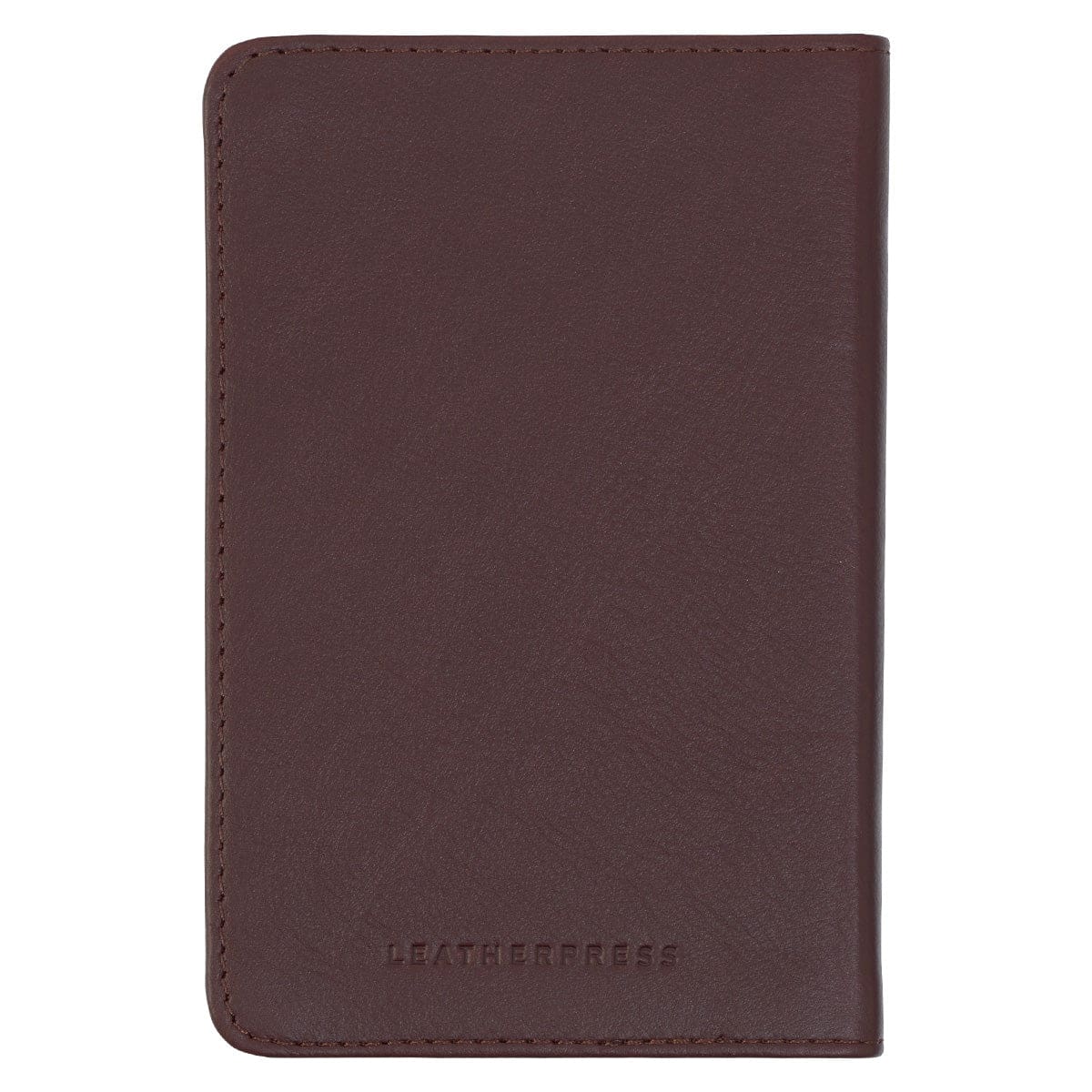1230000122085_back Leatherpress Cacao Brown Genuine African Leather Pocket Journal - Image 14
