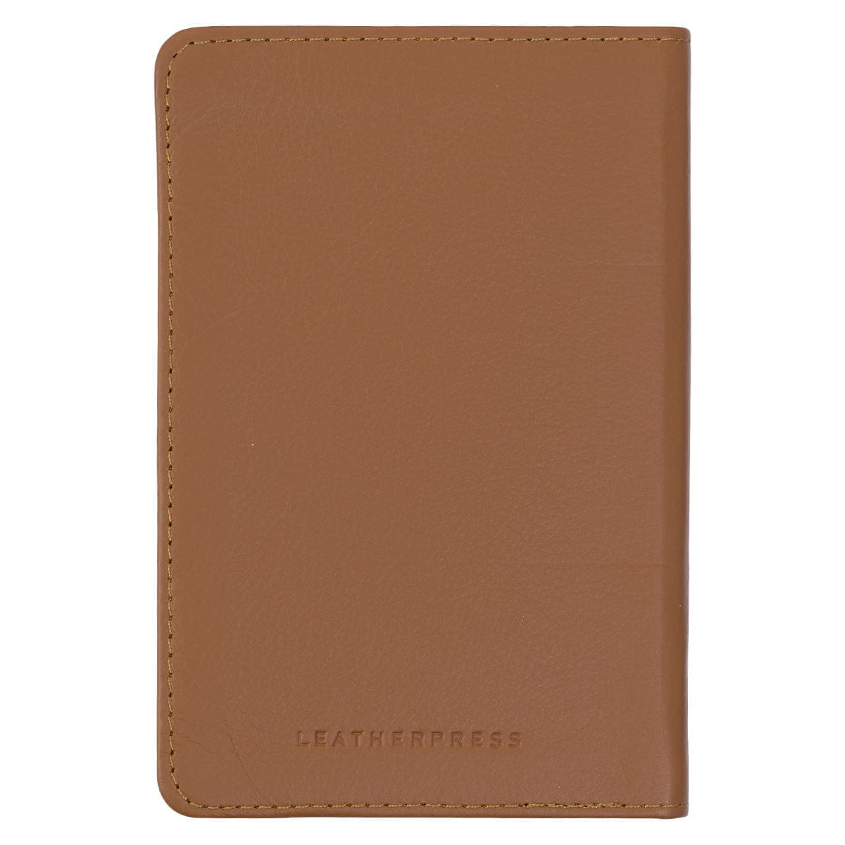 1230000122092_back Leatherpress Biscotti Tan Genuine African Leather Pocket Journal - Image 14