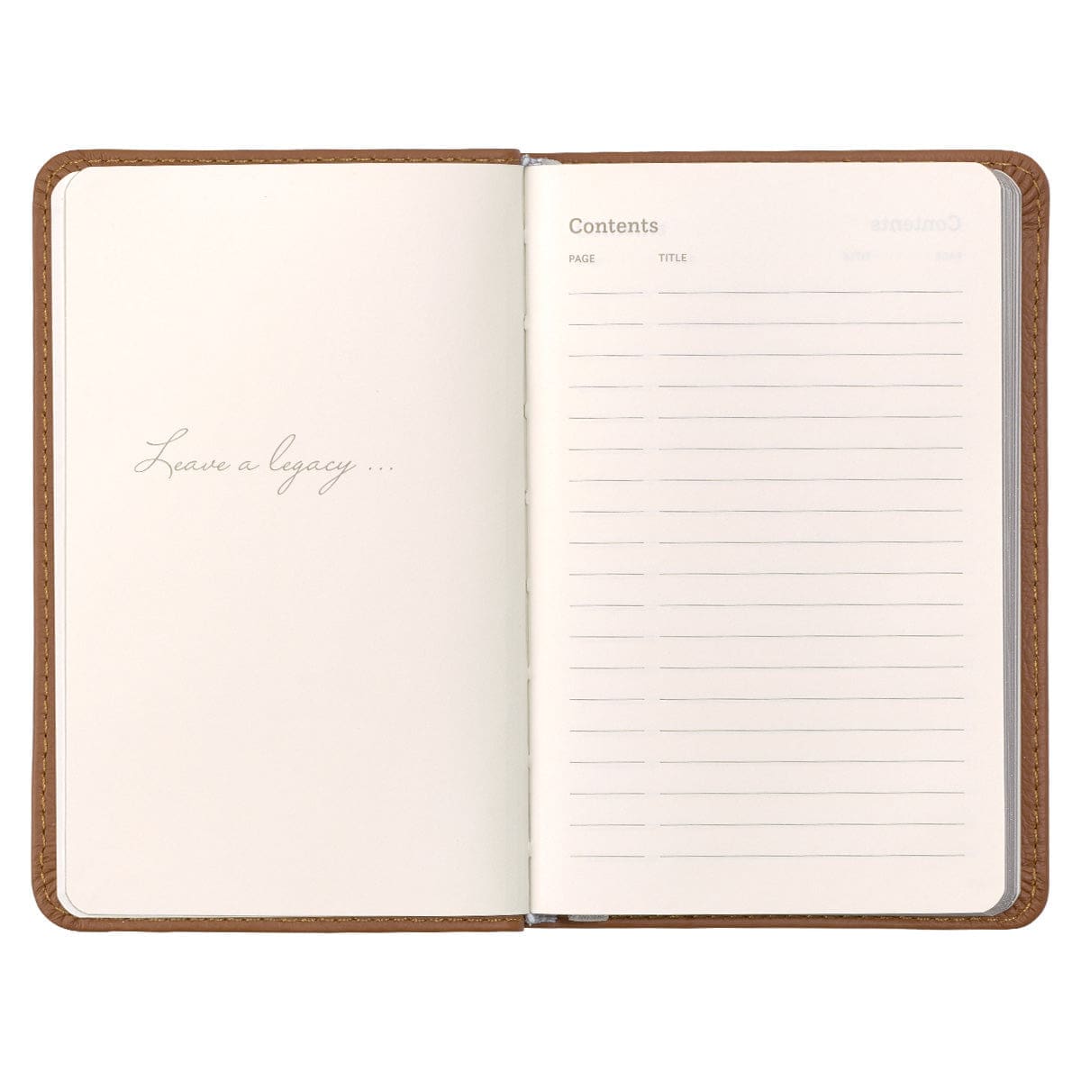 1230000122092_feature2 Leatherpress Biscotti Tan Genuine African Leather Pocket Journal - Image 16