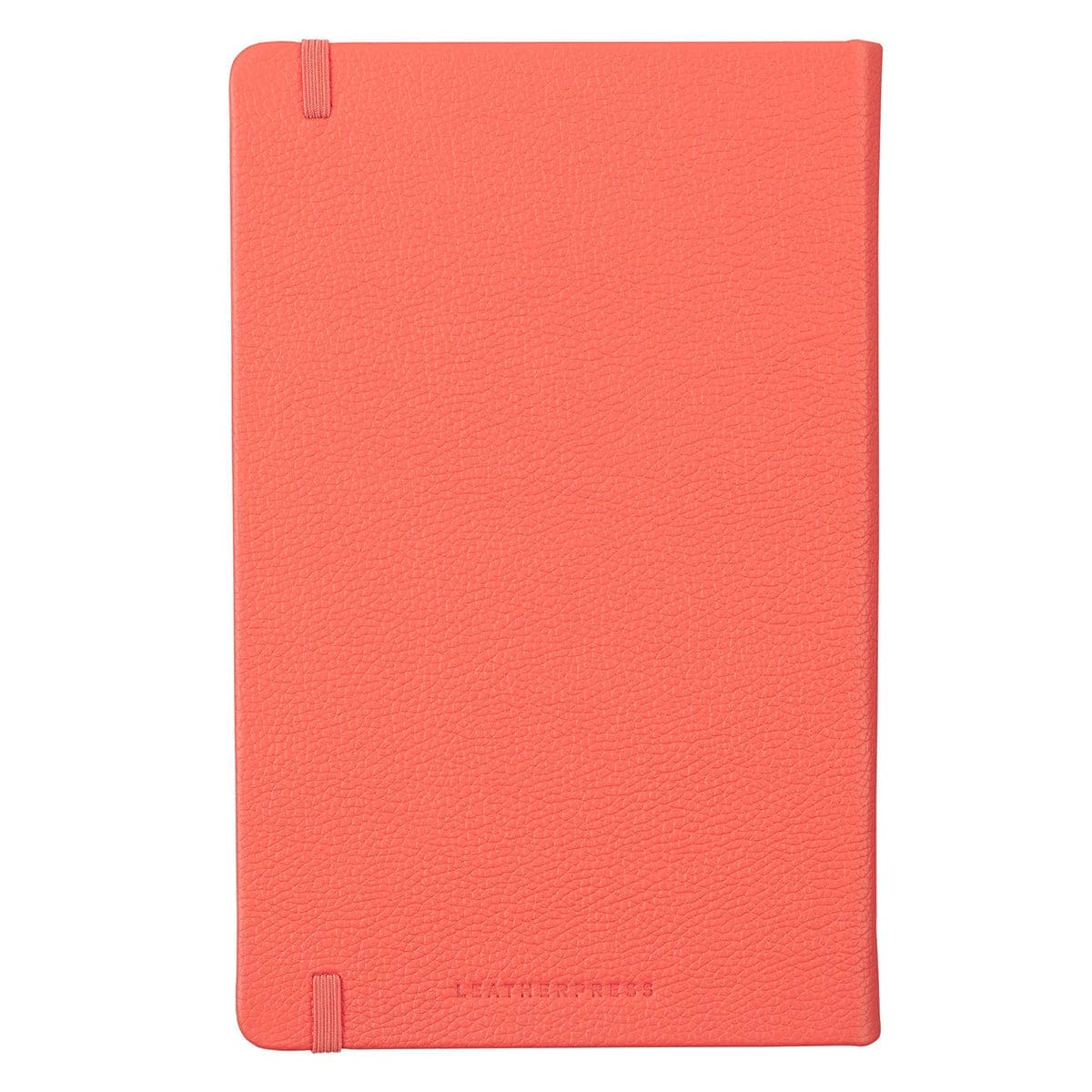 1230000122115_back Leatherpress Coral Red Genuine African Leather Notebook - Image 14