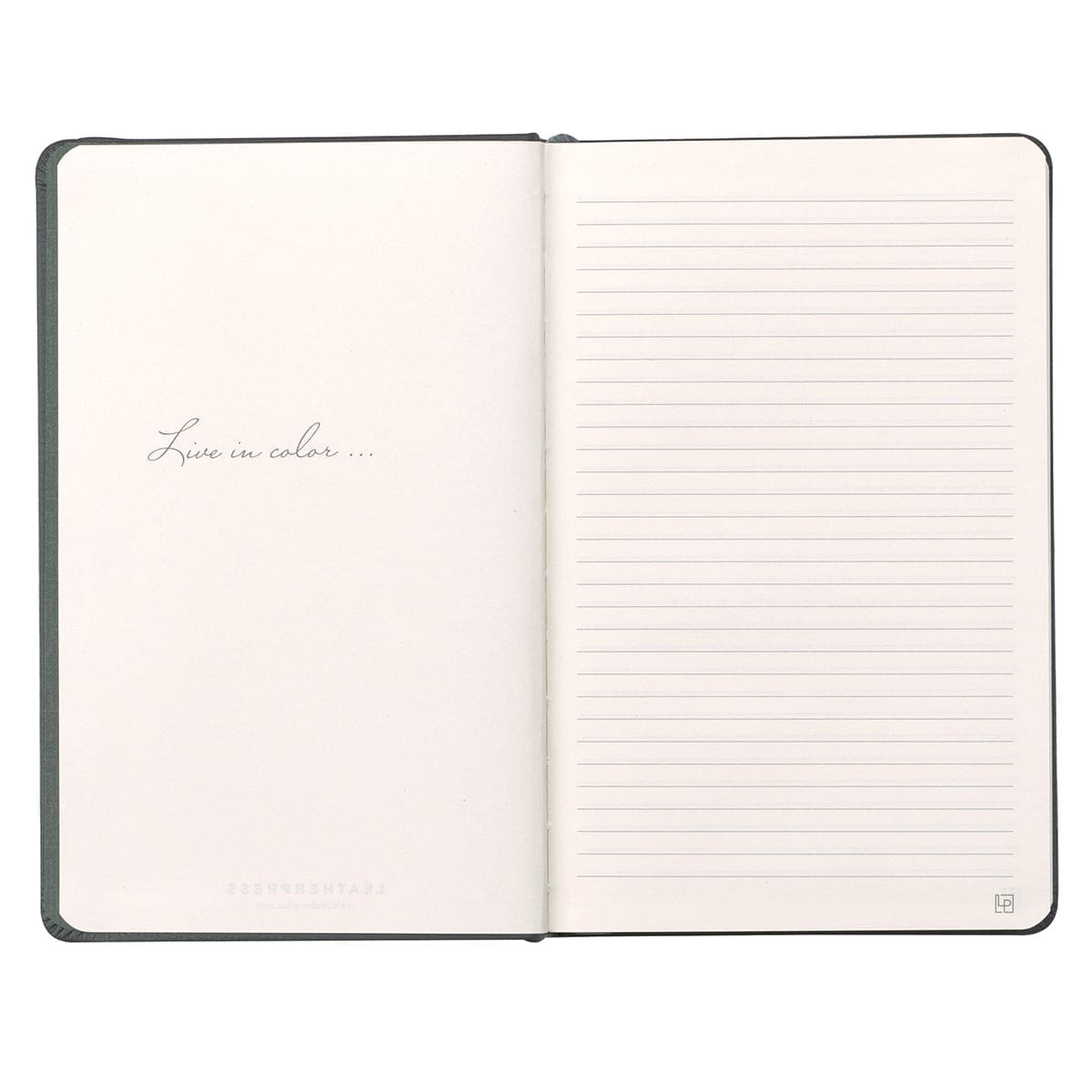 1230000122122_feature2 Leatherpress Twilight Grey Genuine African Leather Notebook - Image 12