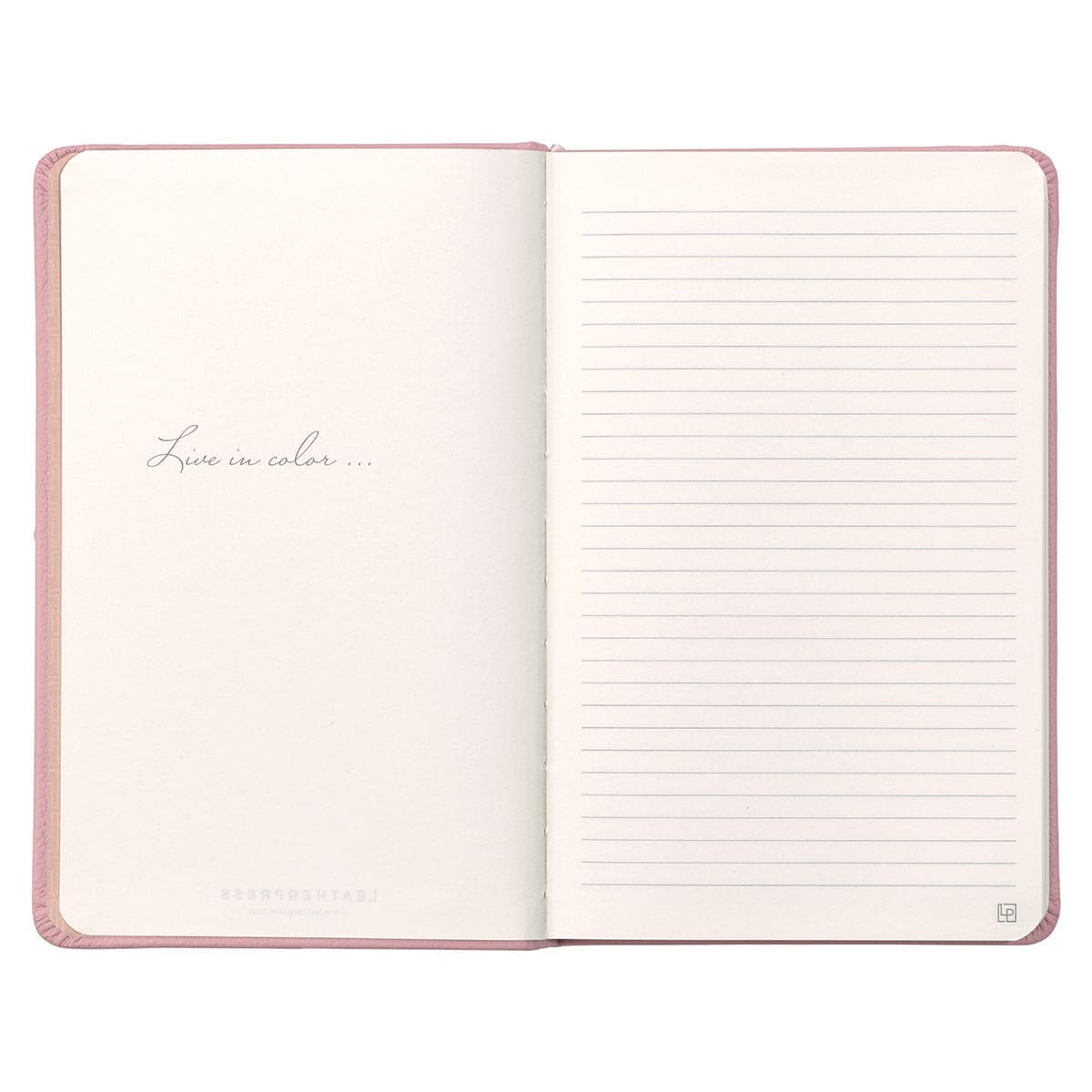 1230000122146_feature2 Leatherpress Quartz Pink Genuine African Leather Notebook - Image 18